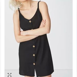Cotton On Margot Black Slip Dress